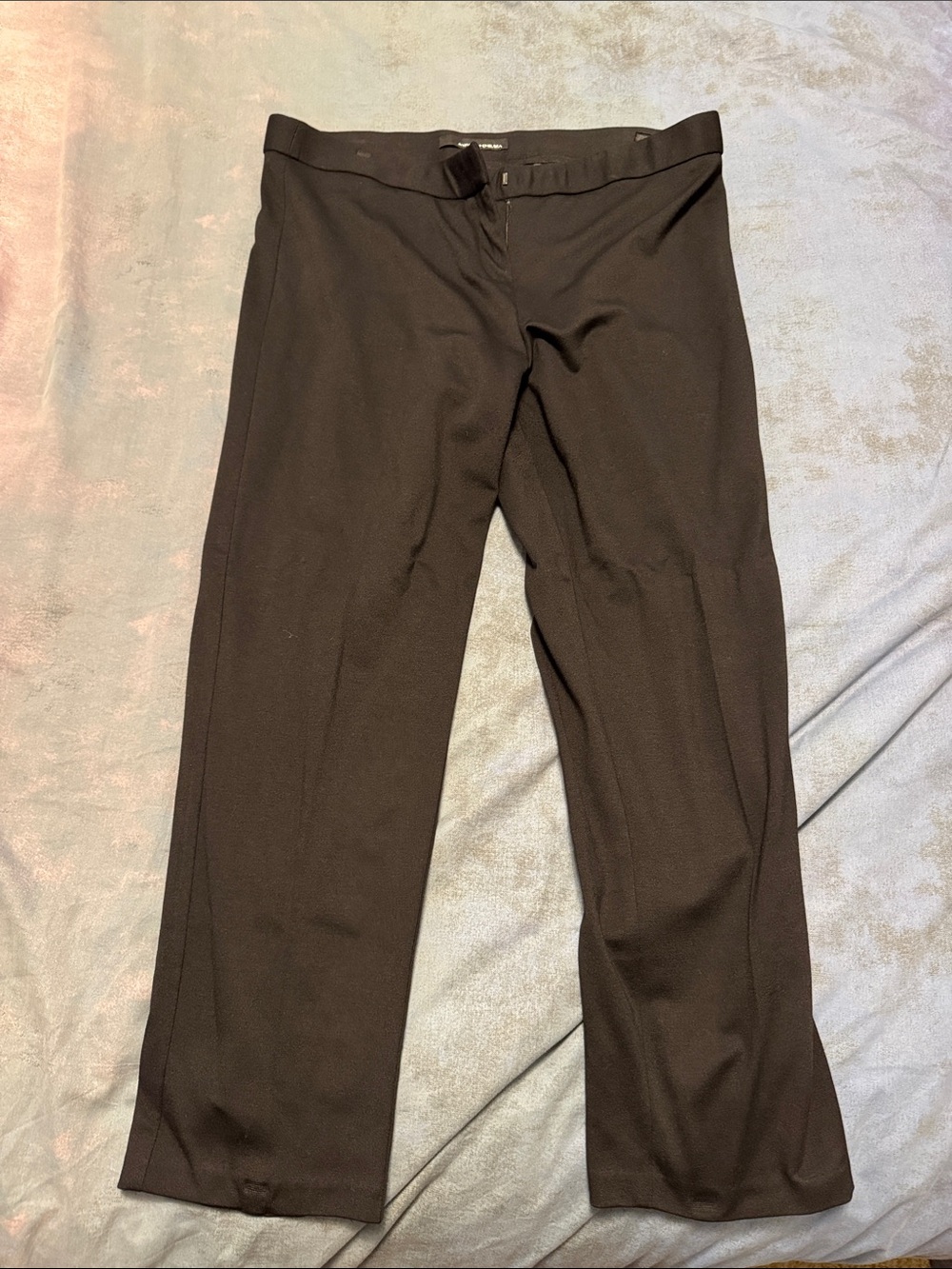 Amanda & Chelsea Black Straight-Leg Work Trousers